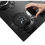 Imagem de Kit Cooktop 5 Bocas Continental a Gás de Vidro Temperado Preto + Forno de Embutir a Gás Continental 80L com TOPLimpaFácil (KC5GP+OC8GM)