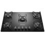 Imagem de Kit Cooktop 5 Bocas Continental a Gás de Vidro Temperado Preto + Forno de Embutir a Gás Continental 80L com TOPLimpaFácil (KC5GP+OC8GM)