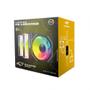 Imagem de Kit Cooler C3tech RGB F9-l650whRGB Com Controladora Branco