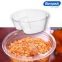 Imagem de Kit Copo 260ml Pet Cristal Transparente 9 OZ/98  Tampa Reta SEM Furo  Separador Berço Bompack  250 Unidades