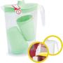 Imagem de Kit copo americano 350ml com jarra 2 litros cup beer pong reutilizavel jogo copos completo