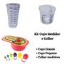 Imagem de Kit Copo Medidor e Colher Medidora de Cozinha Culinária Confeitaria