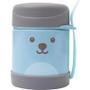 Imagem de Kit Copo Térmico 400ML e Pote Térmico 320ML Com Talher Gumy Azul - Parede Dupla em Aço Inoxidável - Buba