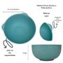 Imagem de Kit Copo Transição Bowl Bebê Urso Azul Introdução Alimentar
