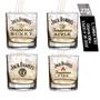 Imagem de Kit Copo Whisky Jack Daniel's Rocks Vidro 265 Ml - 4 Unidades