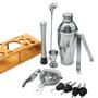 Imagem de Kit Coqueteleira Profissional Inox 550ml Barman  Garçom 12 peças