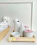 Imagem de Kit Coração Higiene Porcelanas Bebê Térmica Quadrado Off - Ciranda Arte Criativa