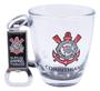 Imagem de Kit Corinthians Caneca Chopp Café + Abridor Garrafa 370ml 