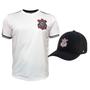 Imagem de Kit Corinthians Oficial - Camisa Duo Lines + Boné Símbolo - Masculino