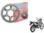 Imagem de Kit Coroa E Pinhao V Aço 1045 Honda Nxr 125 150 Bros