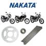 Imagem de Kit Corrente Coroa Pinhão Nakata Honda CG 160 Start 2016 A 2021