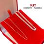 Imagem de Kit Corrente Masculina E Pulseira Grumet Italy Prata 925