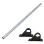 Imagem de Kit Corrimao Reto Inox 2,25 M com Tampa + 2 Suporte para Fixacao  Netuno 