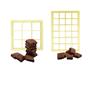 Imagem de Kit Cortador de Brownie Bolo Ana Brownie Quadrado 3,5x3,5 5x5 BlueStar