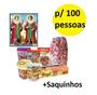 Imagem de Kit Cosme E Damião Com 900 Doces + Saquinhos 100 Pessoas