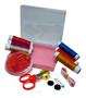 Imagem de Kit Costura Portátil Ideal Bolsa Viagem Agulhas Linhas Tesoura Mini