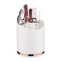 Imagem de Kit Cozinha 3 Peças Lixeira 5L Dispenser Porta Detergente Esponja Escorredor Talheres Branco Rose Gold - Future