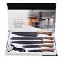 Imagem de Kit cozinha 6 utensilios facas madeira