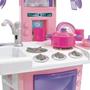 Imagem de Kit Cozinha Brinquedo Com Fogão Rosa E Torneira Que Sai Água C/ Acessórios Big cozinha - BigStar