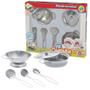 Imagem de Kit Cozinha Brinquedo Inox Infantil Acessórios Panelinhas