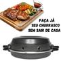 Imagem de Kit Cozinha Com Churrasqueira de Fogão + Panela 4 em 1 Cuscuzeiro Pipoqueira Pudim