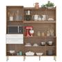 Imagem de Kit Cozinha Compacta 6 Portas 2 Gavetas Select D02 Amendola/Branco - Mpozenato