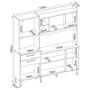 Imagem de Kit Cozinha Compacta 6 Portas 2 Gavetas Select D02 Amendola/Branco - Mpozenato