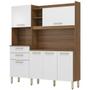 Imagem de Kit Cozinha Compacta 6 Portas 2 Gavetas Select D02 Amendola/Branco - Mpozenato