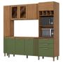 Imagem de Kit Cozinha Compacta Bc01216 10 Portas Nature Verde - Briz