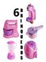 Imagem de Kit Cozinha Infantil com 6 Brinquedos Eletrodomésticos Airfryer, Batedeira, Cafeteira Capsula e Liquidificador