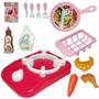 Imagem de Kit cozinha infantil com fogao + frigideira e acessorios cooking tableware 13 pecas