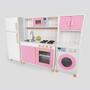 Imagem de Kit Cozinha Infantil com Geladeira e Máquina de Lavar