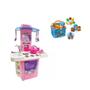 Imagem de Kit cozinha infantil completa  big star + super feirinha infantil usual