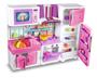 Imagem de Kit Cozinha Infantil Completa Geladeira Fogao 82cm - Rosa