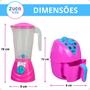 Imagem de Kit Cozinha Infantil de Brinquedo Eletrodomésticos Comidinhas C/ 25 peças Acessórios