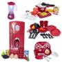 Imagem de Kit Cozinha Infantil Fogão Cooktop Panela Geladeira 39pç