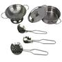 Imagem de Kit cozinha Inox com escorredor - Braskit