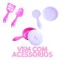 Imagem de Kit Cozinha Maleta Meninas Brinquedo Infantil C/acessórios