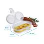 Imagem de Kit Cozinha Micro-ondas: Panela Vapor E Forma Ovos/Omelete