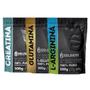 Imagem de Kit: Creatina Monohidratada 500g + Glutamina 500g + Arginina 500g - 100% Pura importada - Soldiers Nutrition