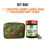 Imagem de Kit Creatine Gummy Limão 240g + Necessaire Puffy Verde - Nutrify