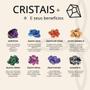 Imagem de Kit Cristais Pedras Roladas 05 Unidades - Cristais para Magnetismo e Prosperidade