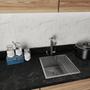 Imagem de Kit Cuba 40x40 Aço Inox Com  Escorredor Technox Moderno
