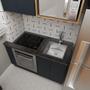 Imagem de Kit Cuba 40x40 Aço Inox Com  Escorredor Technox Moderno