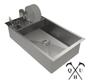 Imagem de Kit Cuba 70x40 Inox Calha Canal Escorredor  Embutir