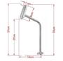 Imagem de Kit Cuba De Vidro 10Mm Amarela Tampo 40Cm Incolor Suporte