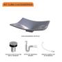 Imagem de Kit Cuba F44 C/Válvula Click 1''B (2,6cm) + Sifão Pvc + Flexível