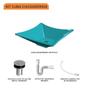 Imagem de Kit Cuba L34 C/Válvula Click 1''B (2,6cm) + Sifão Pvc + Flexível