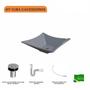 Imagem de Kit Cuba L34 com Válvula Click 1''B + Sifão Pvc e Flexível Compace