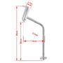 Imagem de Kit Cuba L38 C/Torneira Link 1062 Metal + Válvula Click 1''G + Sifão Pvc + Flexível Branca